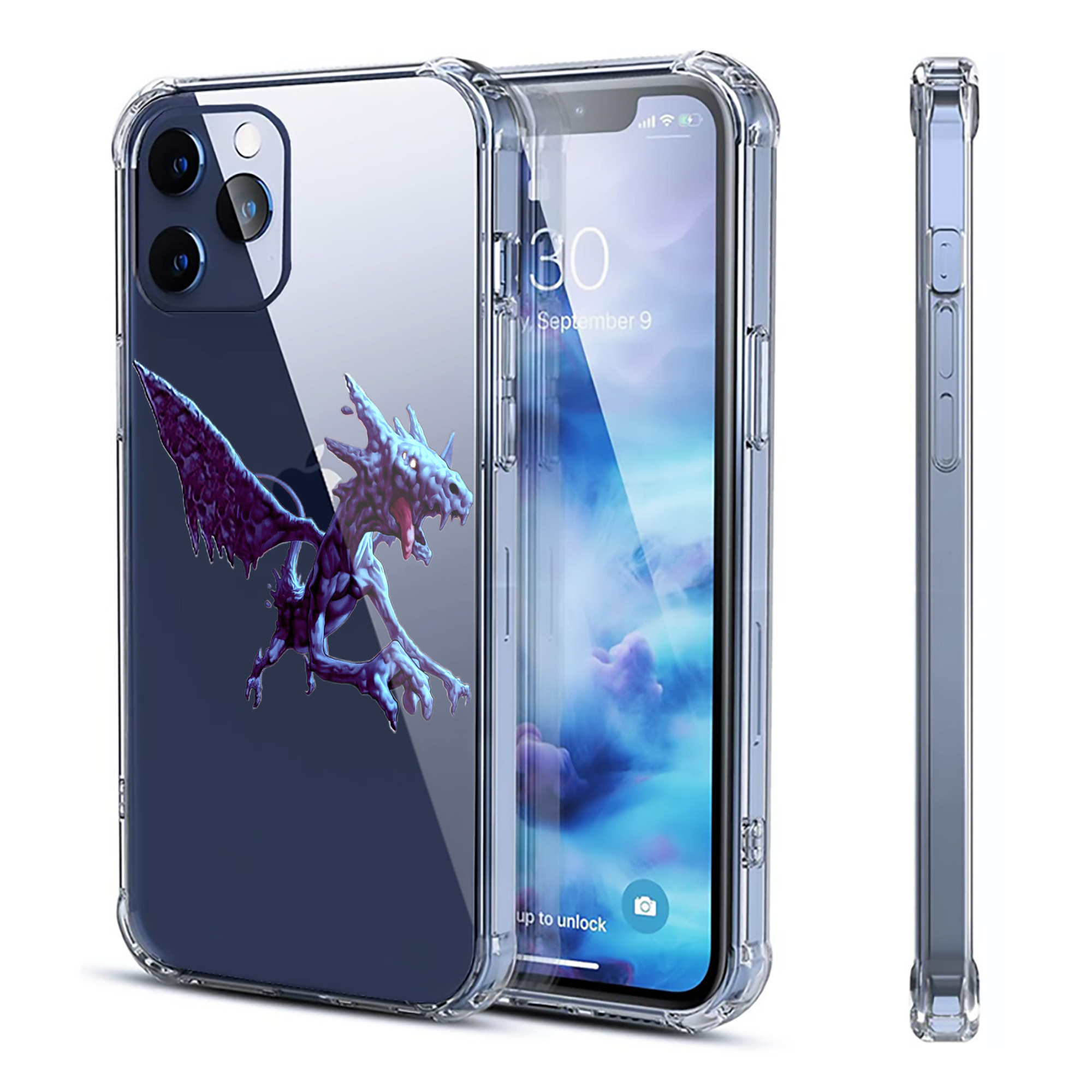 （画像用） 遊☆戯☆王 Yu-Gi-Oh! 【iPhone 12シリーズ対応】透明スマホケース（クリアソフトケース）